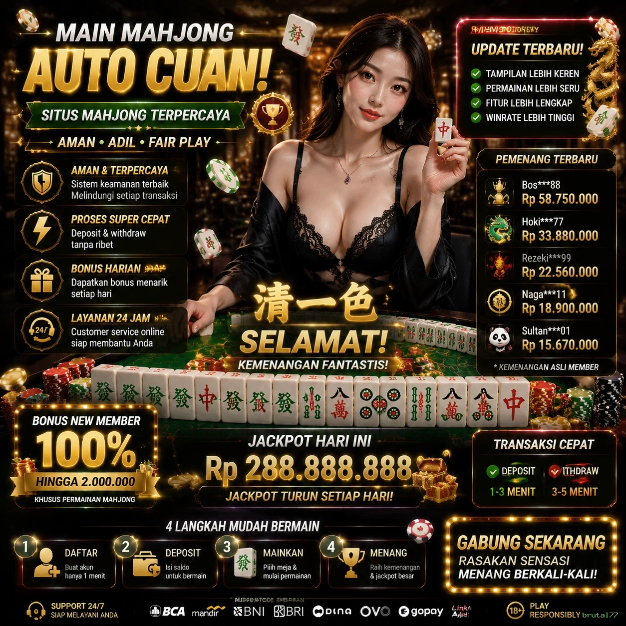 Ikon aplikasi brutal77 resmi